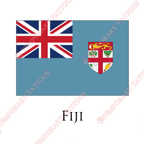 Fiji flag Customize Temporary Tattoos Stickers NO.1874